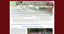 Desktop Screenshot of es.spirulineburkina.org